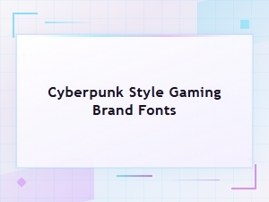 Cyberpunk Style Gaming Brand Fonts for Logos and Esports Identity